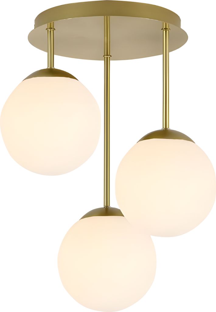 Hängelampe tooLight APP1817-3CPR Gold White Produktbild 