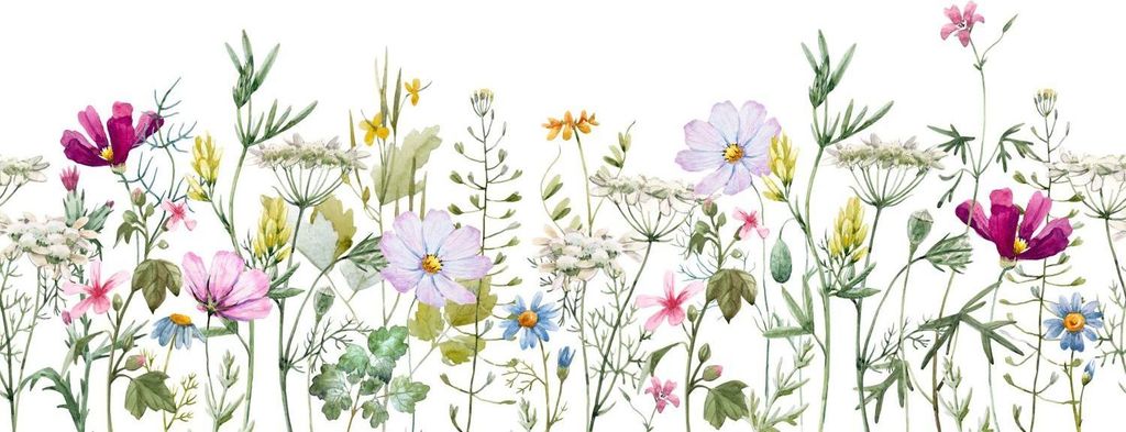 Magnetmatte für Heizkörperverkleidung Wiese Wildblumen 60x100