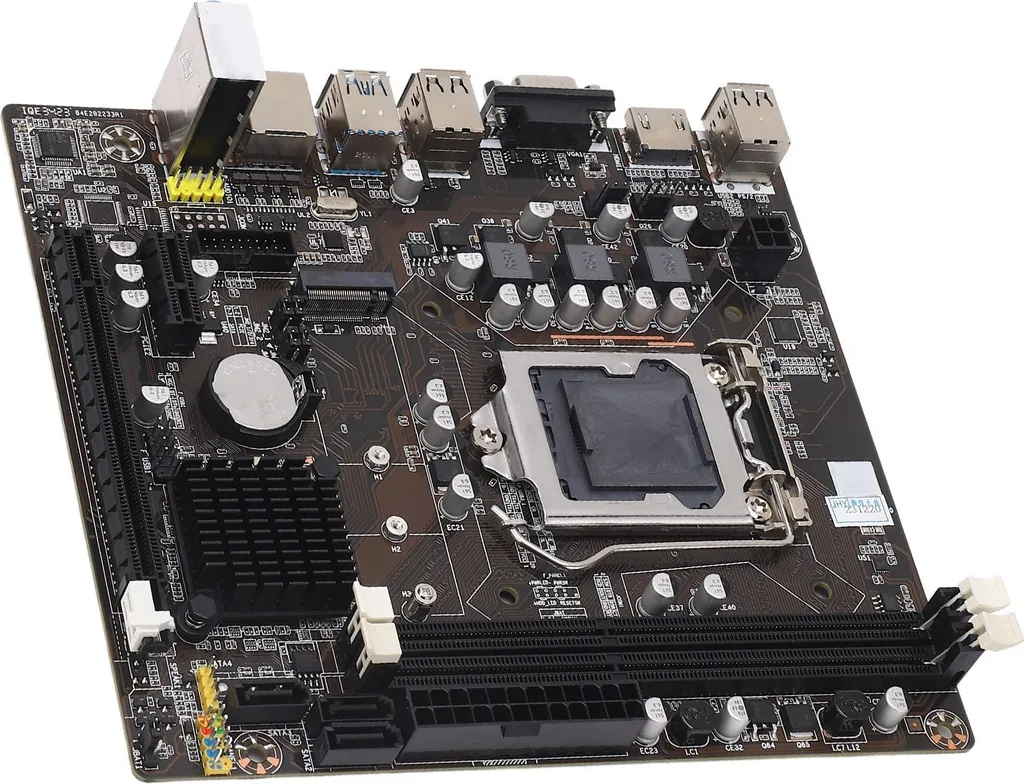 Carte Mère Informatique H61 M-ATX LGA 1155 DDR3 pour Unité Centrale PC