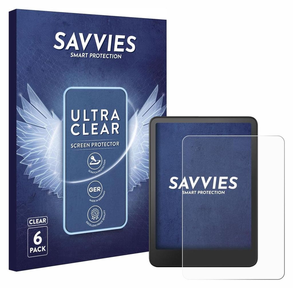 6x Für Amazon Kindle Colorsoft Schutzfolie Savvies Produktbild 