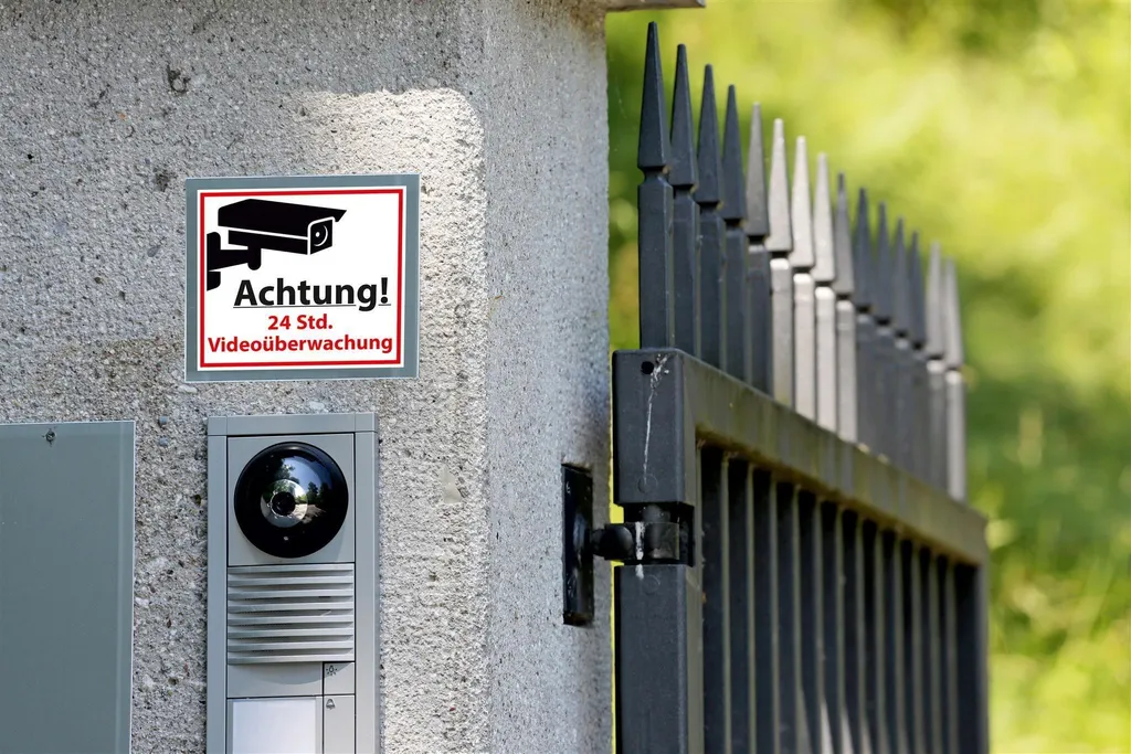Signalisation Caméra de Surveillance pour Portail et Extérieur Avery S