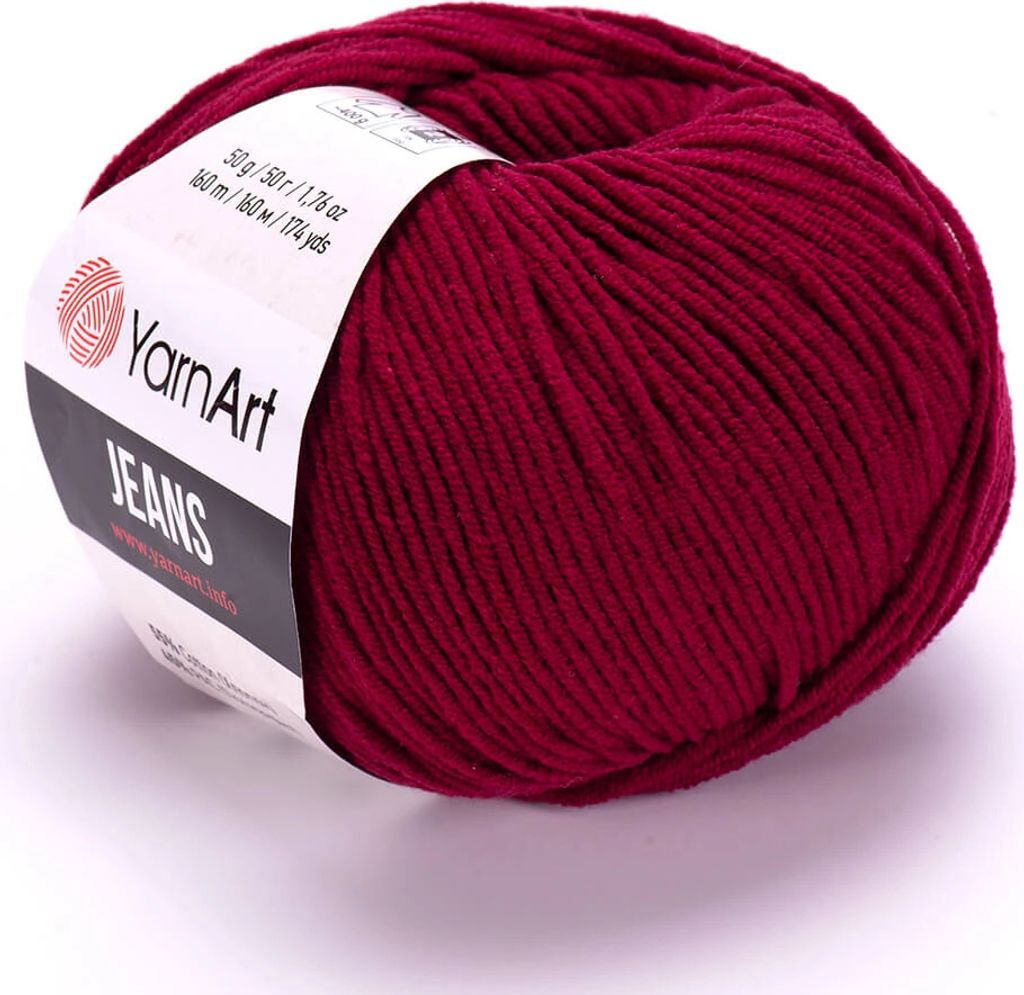 Yarn Art Jeans 66 Claret Strickgarn Produktbild 
