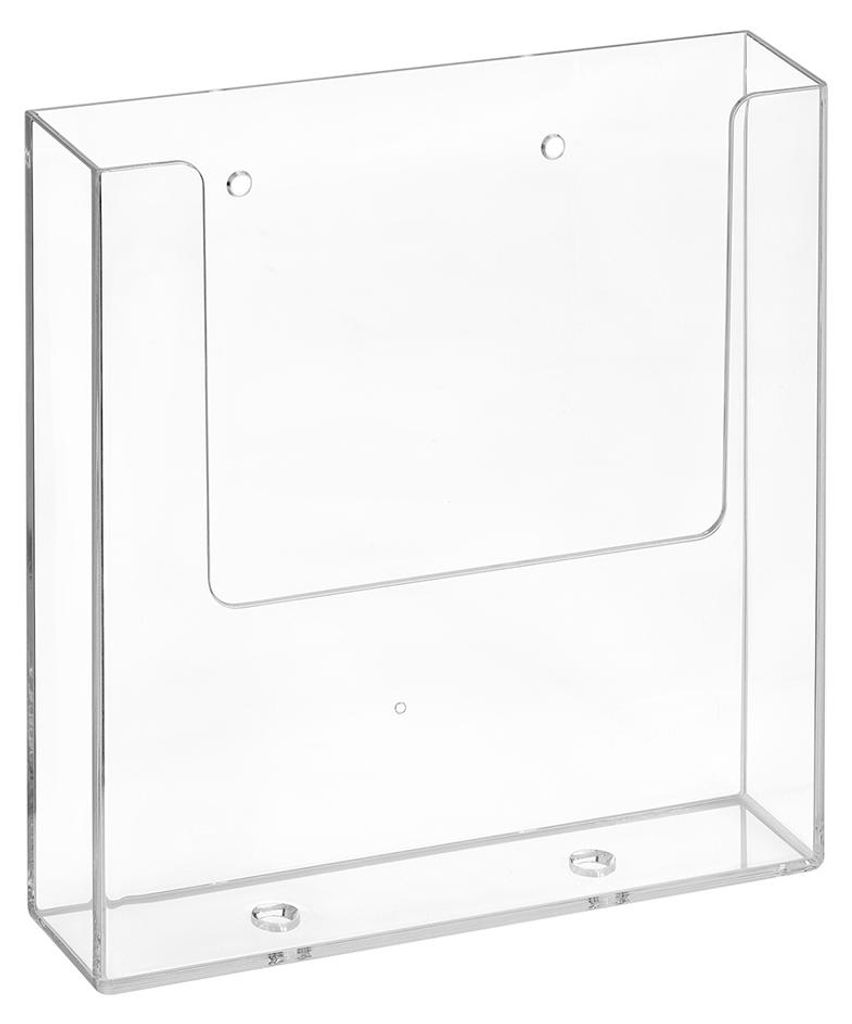 DIN A5 Wandprospekthalter im Hochformat aus Acrylglas / Produktbild 