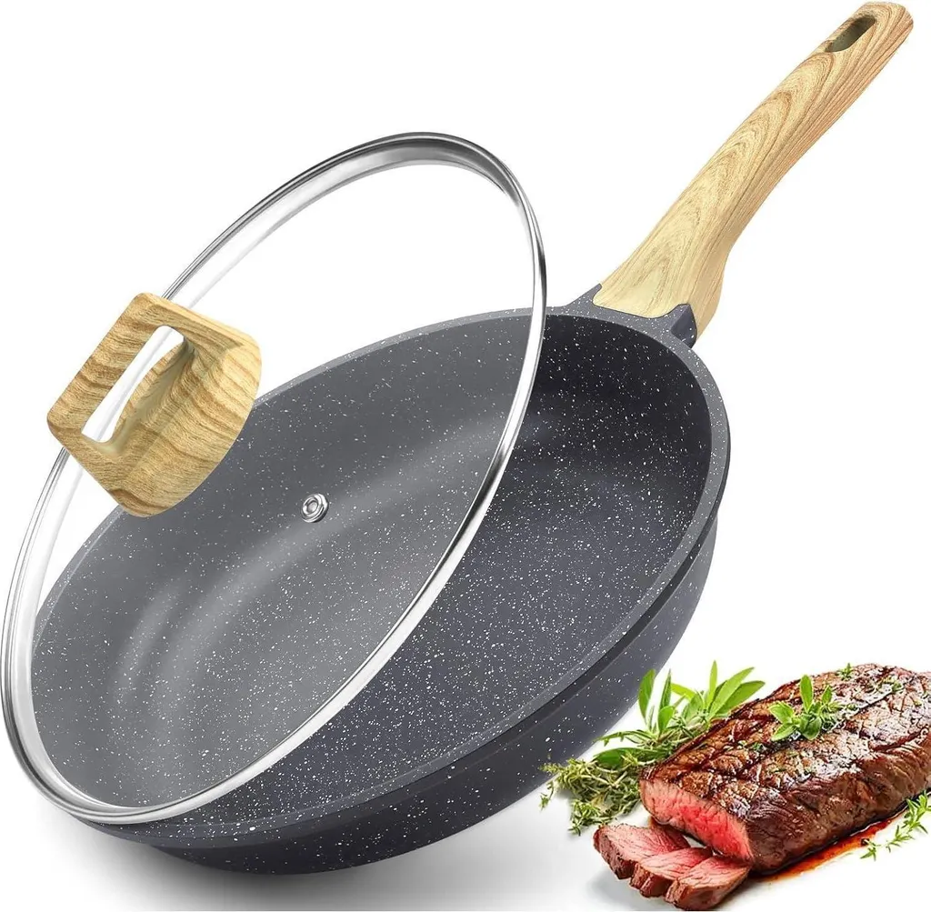 Padella Induzione 28 cm Granito Grigio - Massima Conducibilità