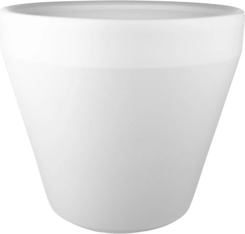 Pot de fleurs Lima 460 blanc - Solution durable pour plantes larges - 7