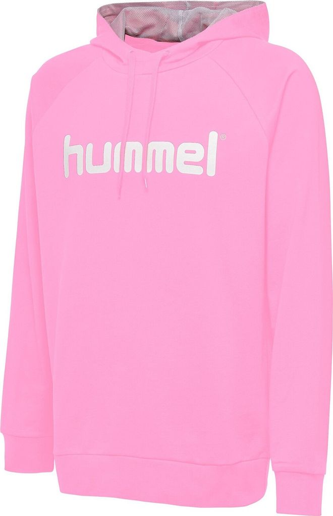 Hummel Go Baumwolle Logo Kapuzen Sweatshirt Kinder, rosa, 176