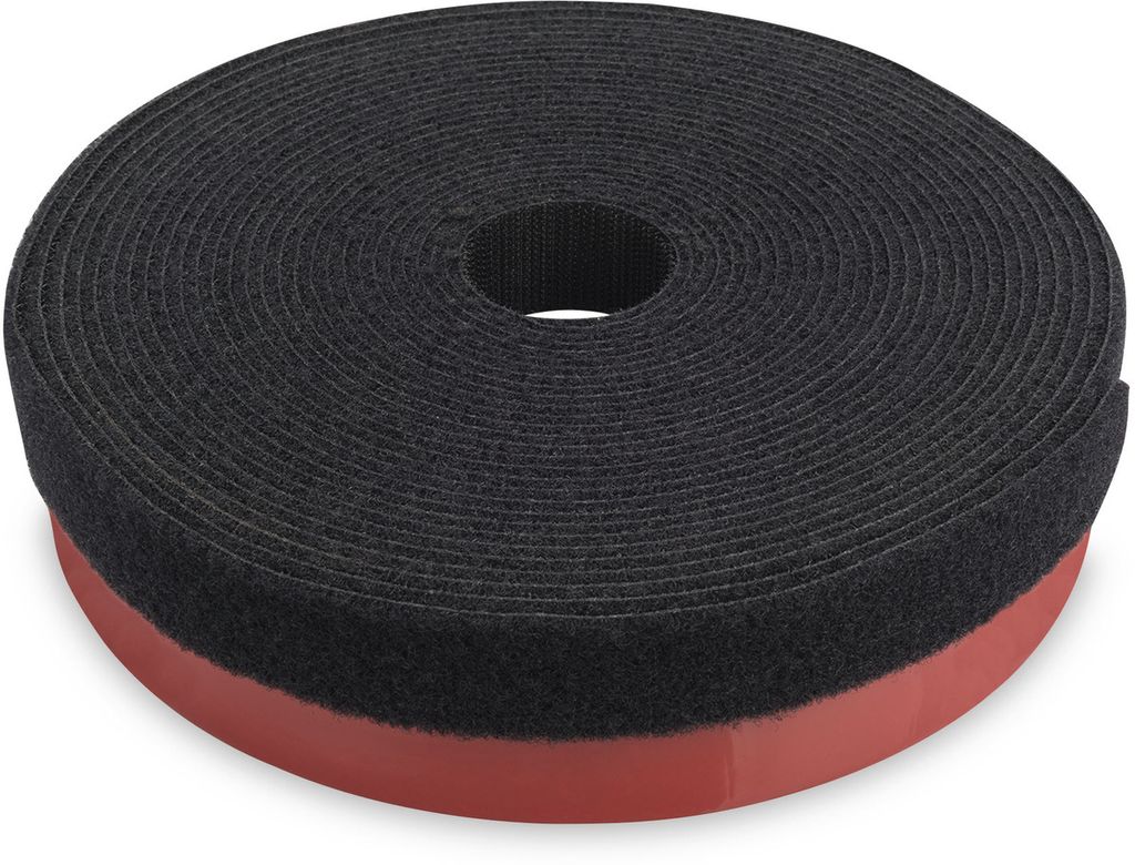 DIGITUS Klettband Kabelmanagement System, Pilzkopfband 5 m, Flausch und Klettband 10 m