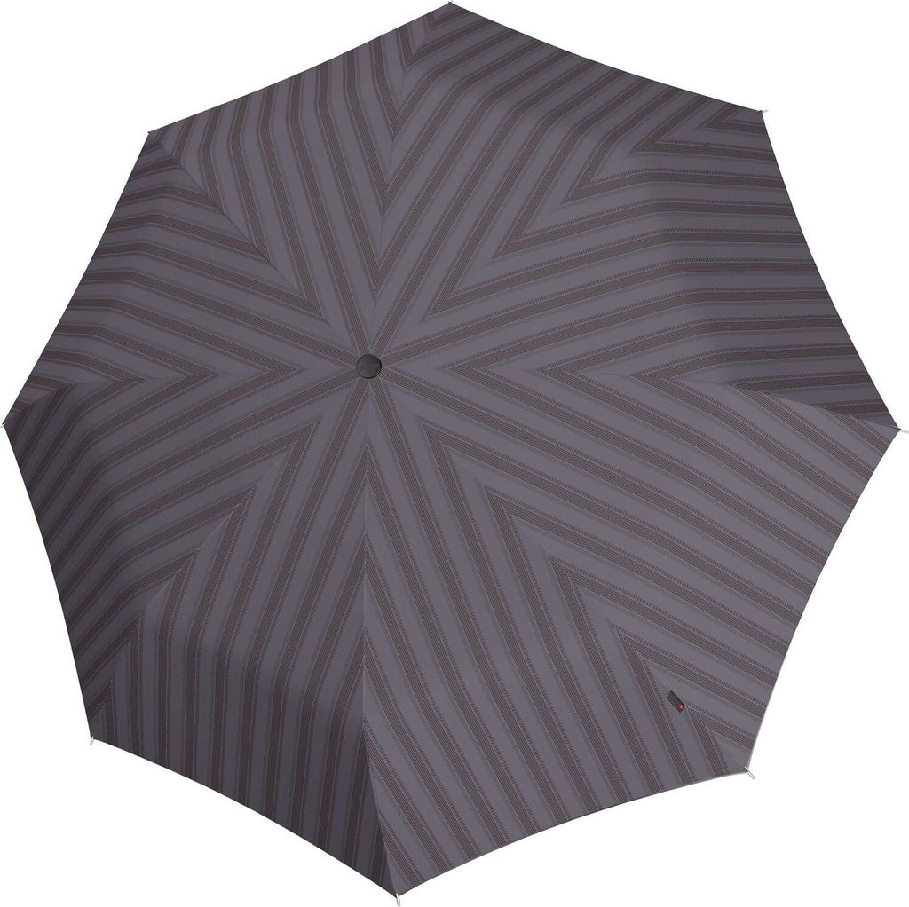 Knirps Taschenregenschirm Regenschirm T.205 Duomatic Twoline Up Ecorepel Stone grau