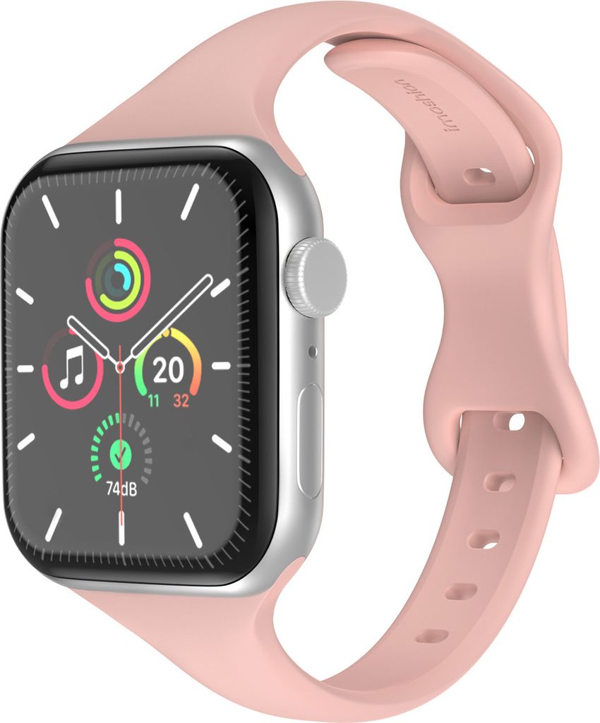 imoshion Slim Silikonarmband für das Watch Series 1 t/m 11 / SE / Ultra (44/45/46/49 mm) - Retro Pink