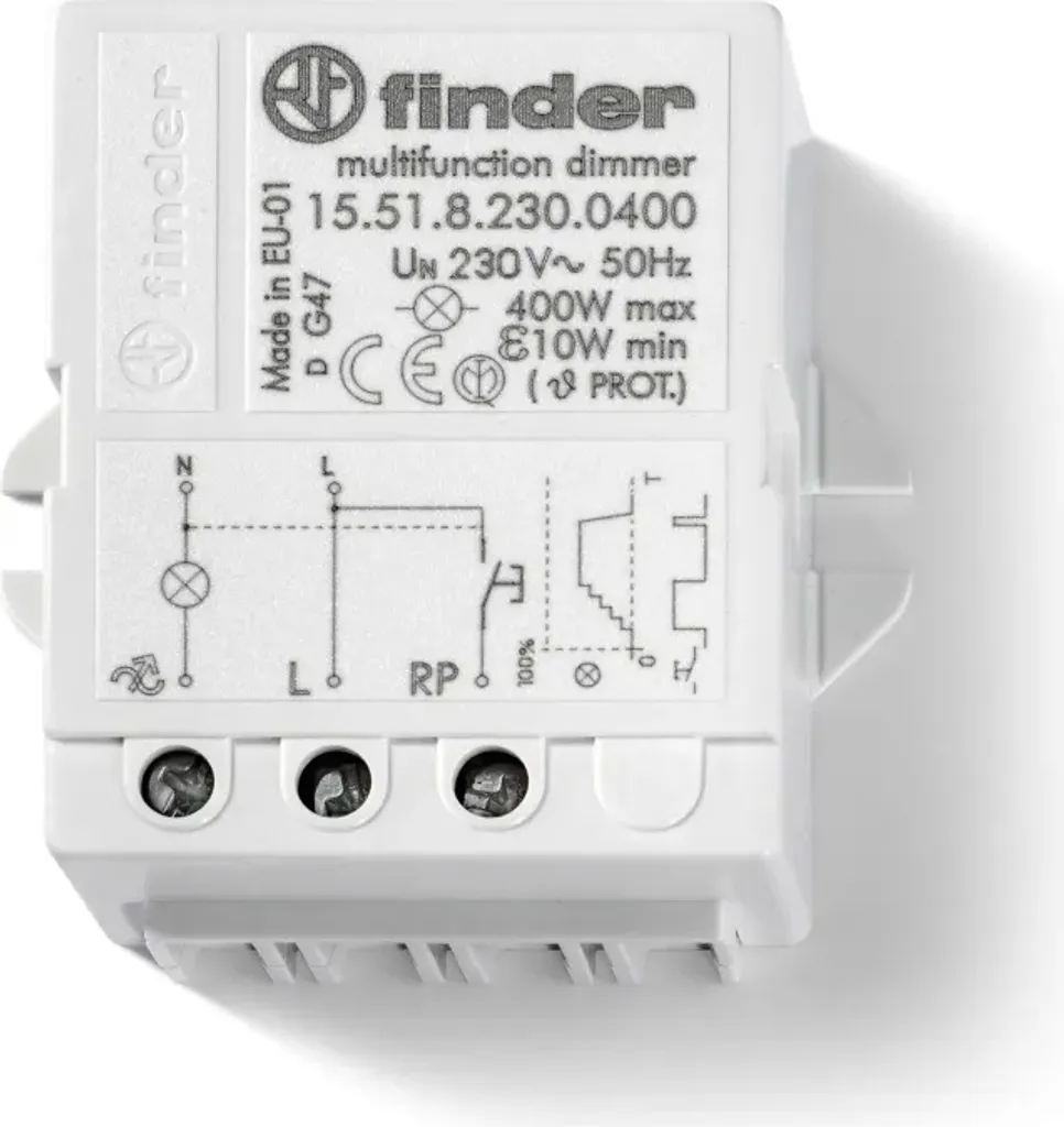 Télérupteur variateur Finder 230V 400W silencieux et haute précision