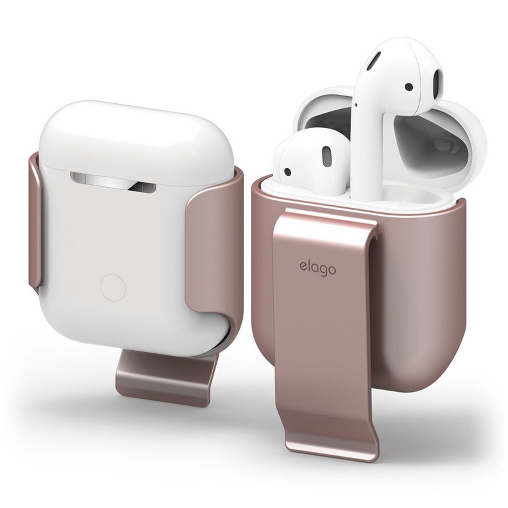 Elago Trageclip fr AirPods 2 / AirPods 1 Rosgold