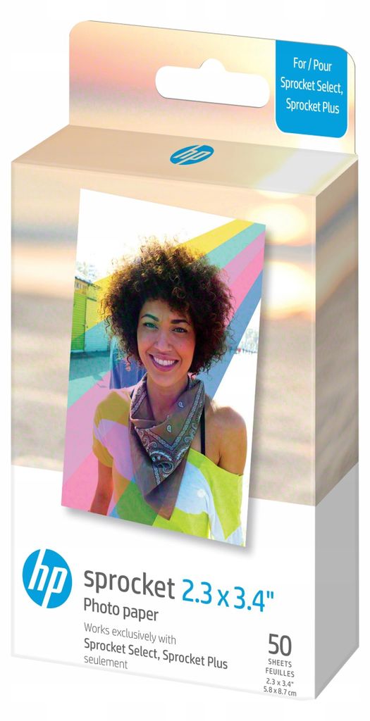HP Sprocket 2.3" x 3.4" Premium Zink, Lesk, 2.3x3.4", 50 Obrázok produktu 