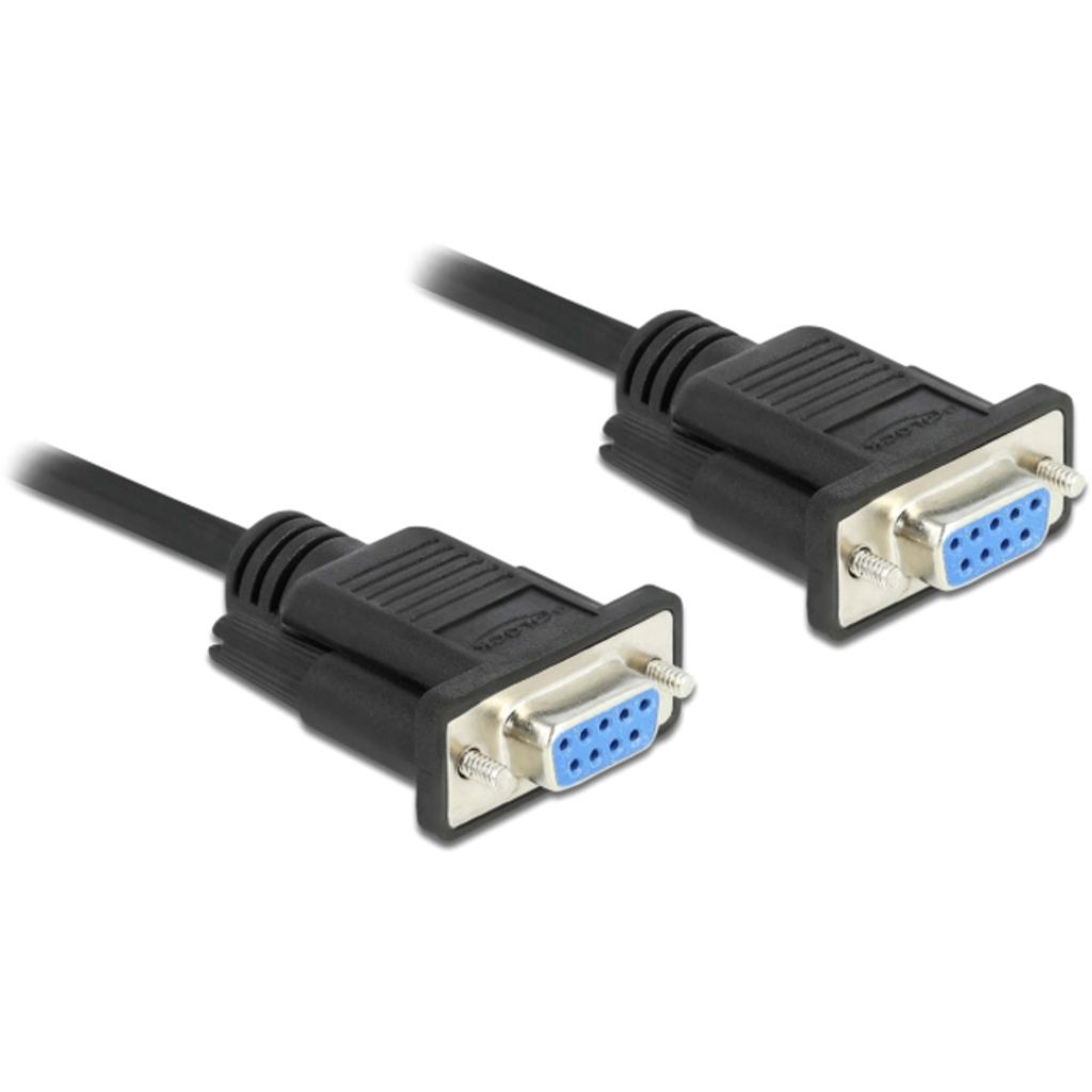 Delock Seriell Kabel RS-232 D-Sub 9 Buchse zu Buchse Produktbild 