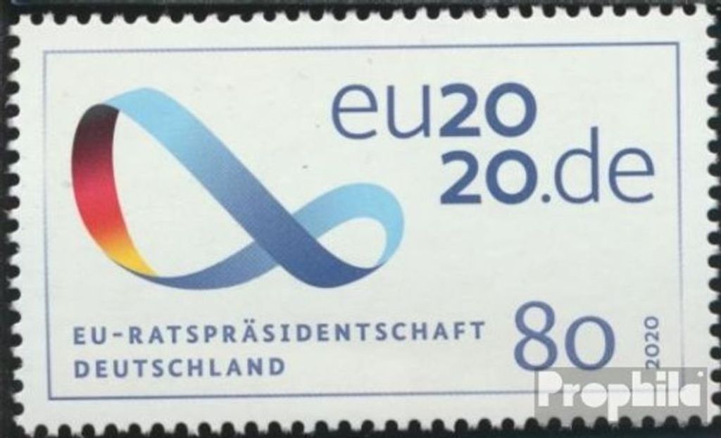 Briefmarken BRD (BR.Deutschland) 2020 Mi 3554 (kompl.Ausg.) postfrisch Vorsitz Deutschlands im EU-Rat