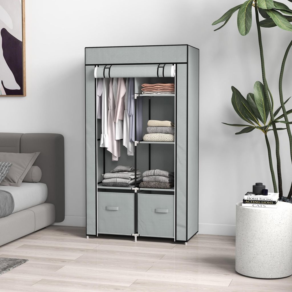 Armoire en tissu pliable, armoire en tissu non tissé, 1 Image du produit 