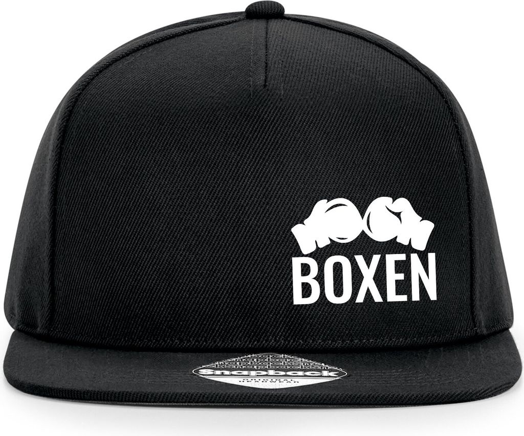 Huuraa Cappy Mütze Boxen Boxhandschuhe Black Polyester Snapback Kappe Geschenkidee