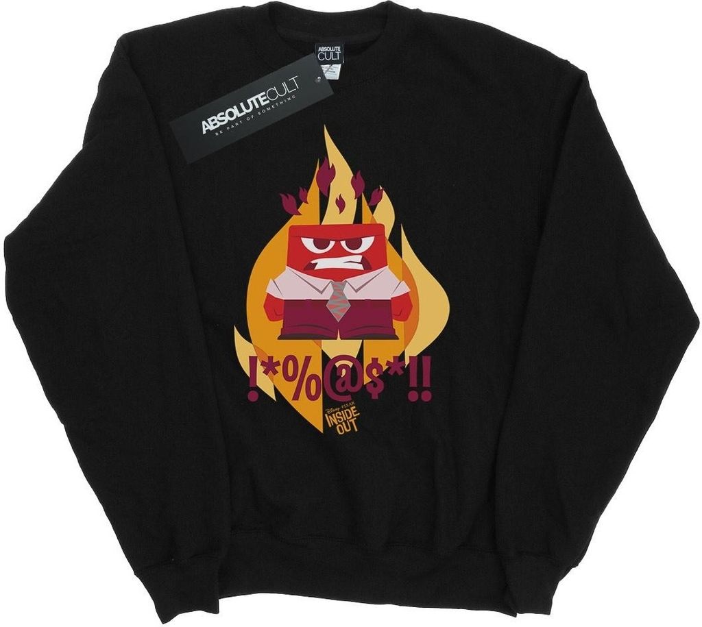 Disney - "Inside Out Fired Up" Sweatshirt für Herren BI43166 (XL) (Schwarz)