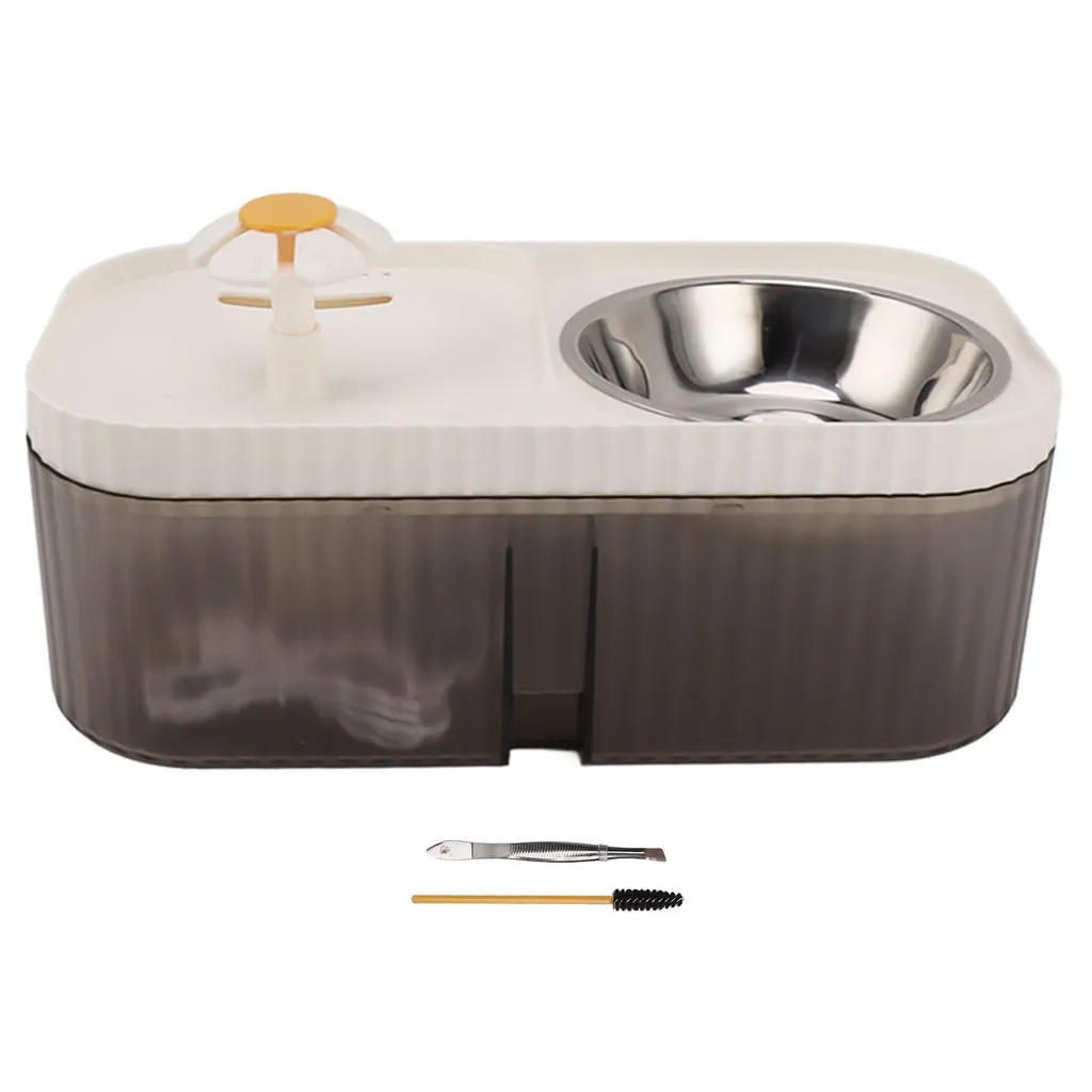 Distributeur automatique de nourriture et fontaine chat silencieuse