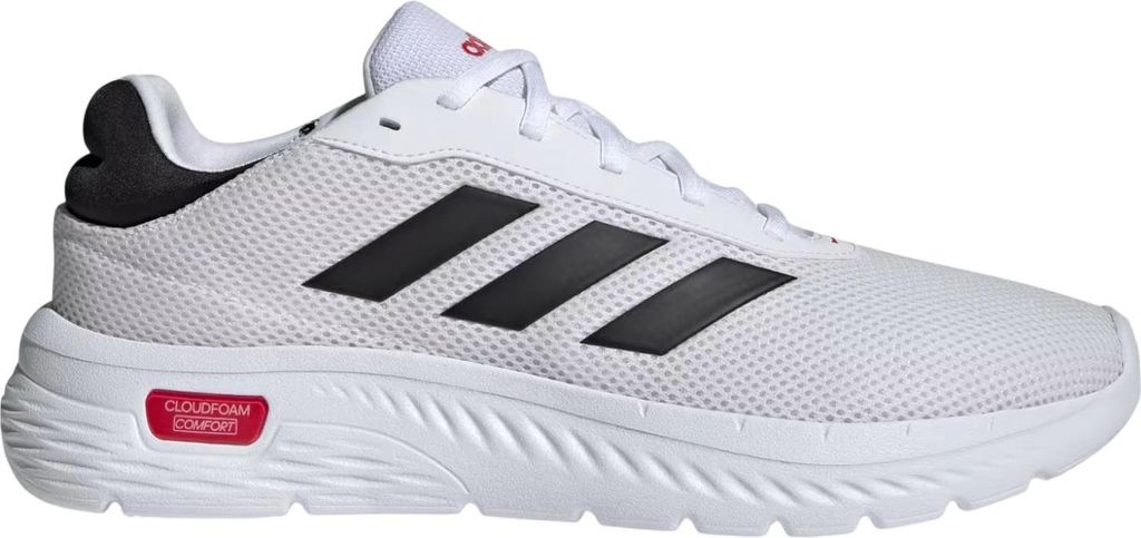 Adidas Cloudfoam Comfy Sportschuhe Laufschuhe weiß/schwarz/rot IH6132 , Schuhgröße:45 1/3 EU