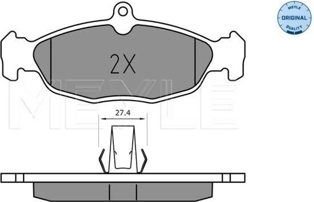 Kit frein arrière Jaguar XJ et XK8 MEYLE 025 244 8717 qualité origine