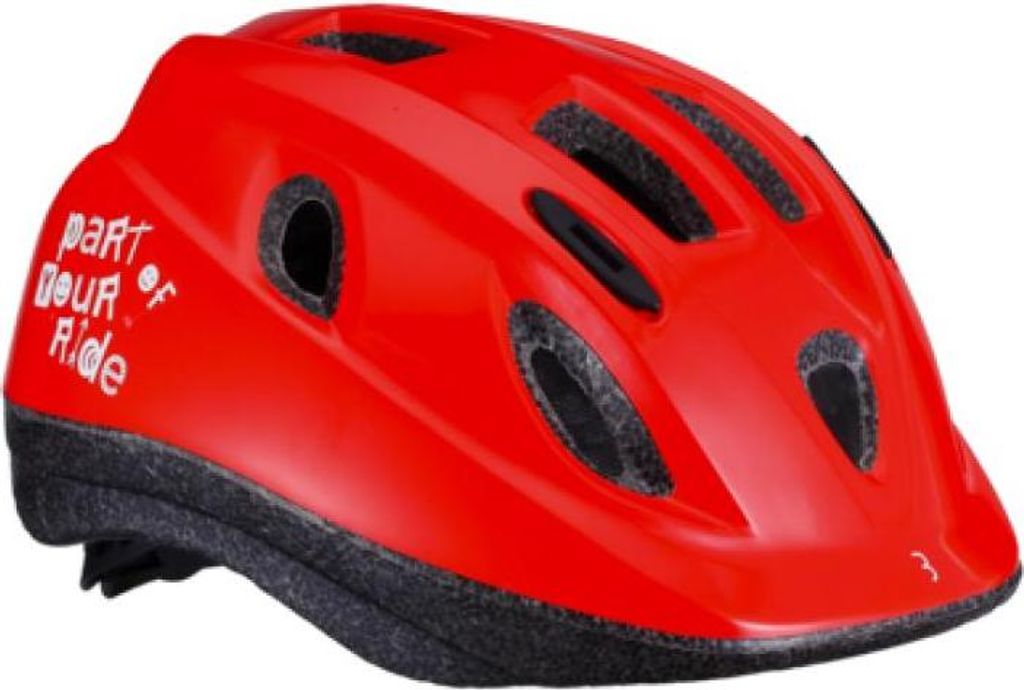 BBB Cycling Boogy Kinderhelm M rot-glänzend - sicherer Kinderfahrradhelm mit ...