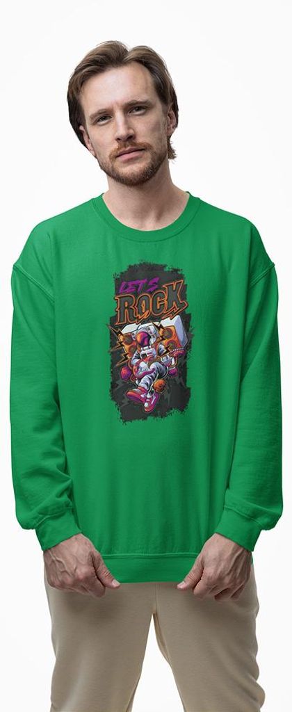 D&B Design Uni Pullover SWEB00034 Rock Grün-Größe L