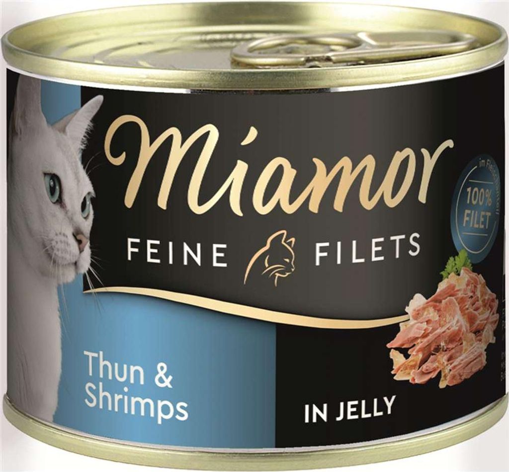Miamor - Feine Filets Dose 12x185g | Thunfisch & Shrimps