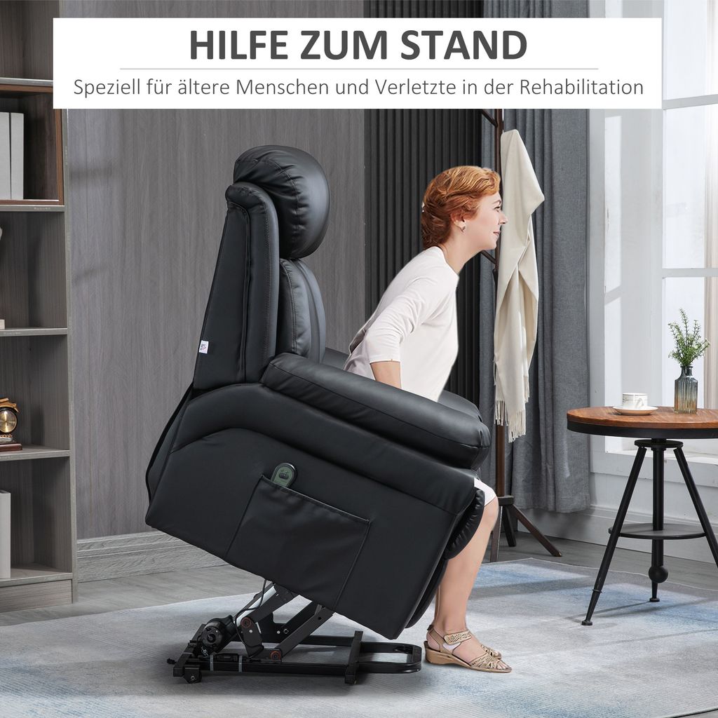 HOMCOM Sessel mit Aufstehhilfe, Elektrischer Relaxsessel, Produktbild 7