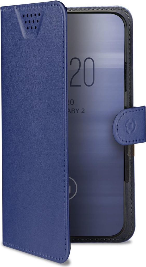 Celly Wally One XL Schutzhülle für Mobiltelefone 12,7 cm (5") Schutzhülle Flip a Libro Blu