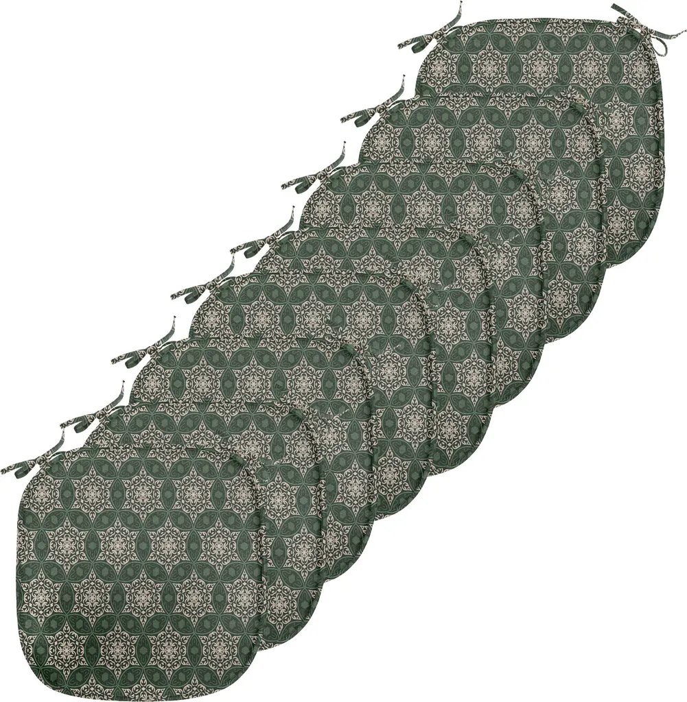 Assise de Chaise pour Cuisine et Salle à Manger 40x40 cm Lot de 8