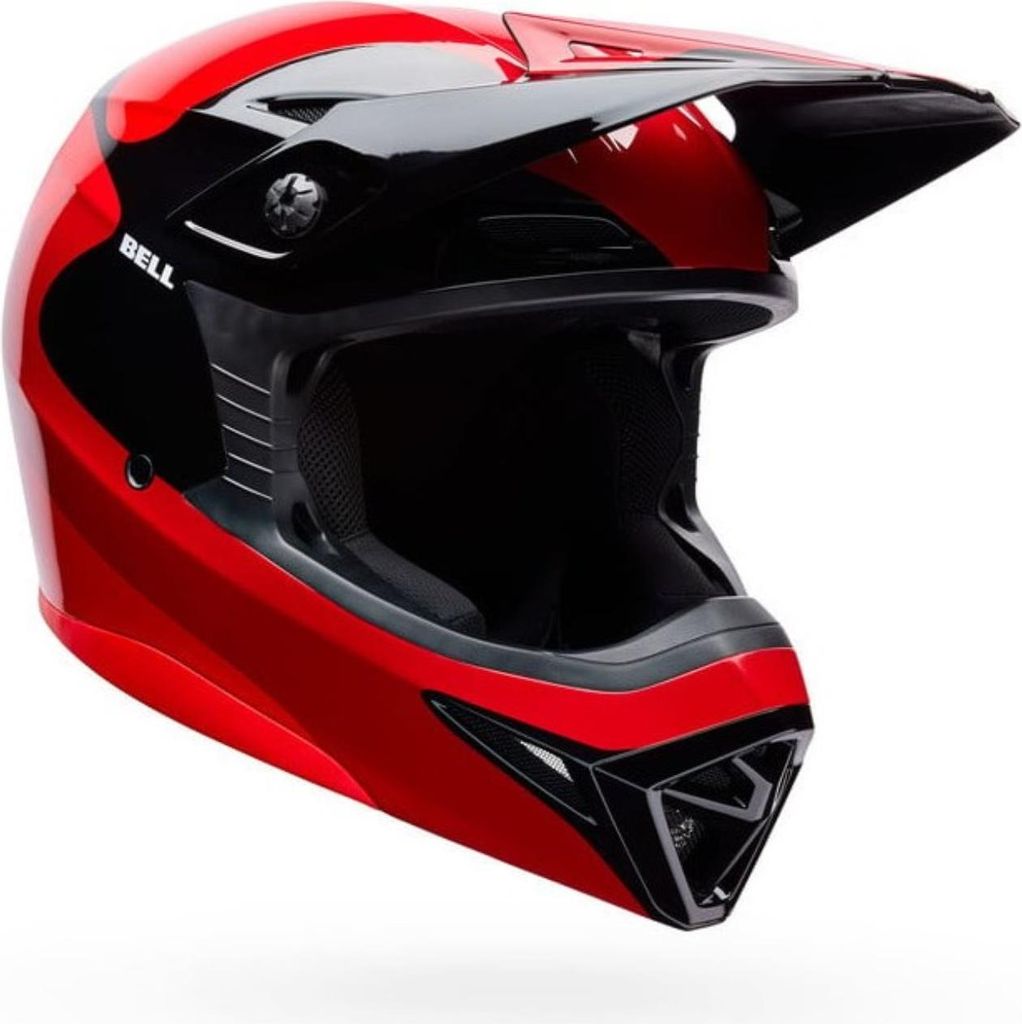 Bell Moto Mx-10 Mips Wave Offroad-helm Rot,Schwarz M Rot,Schwarz M