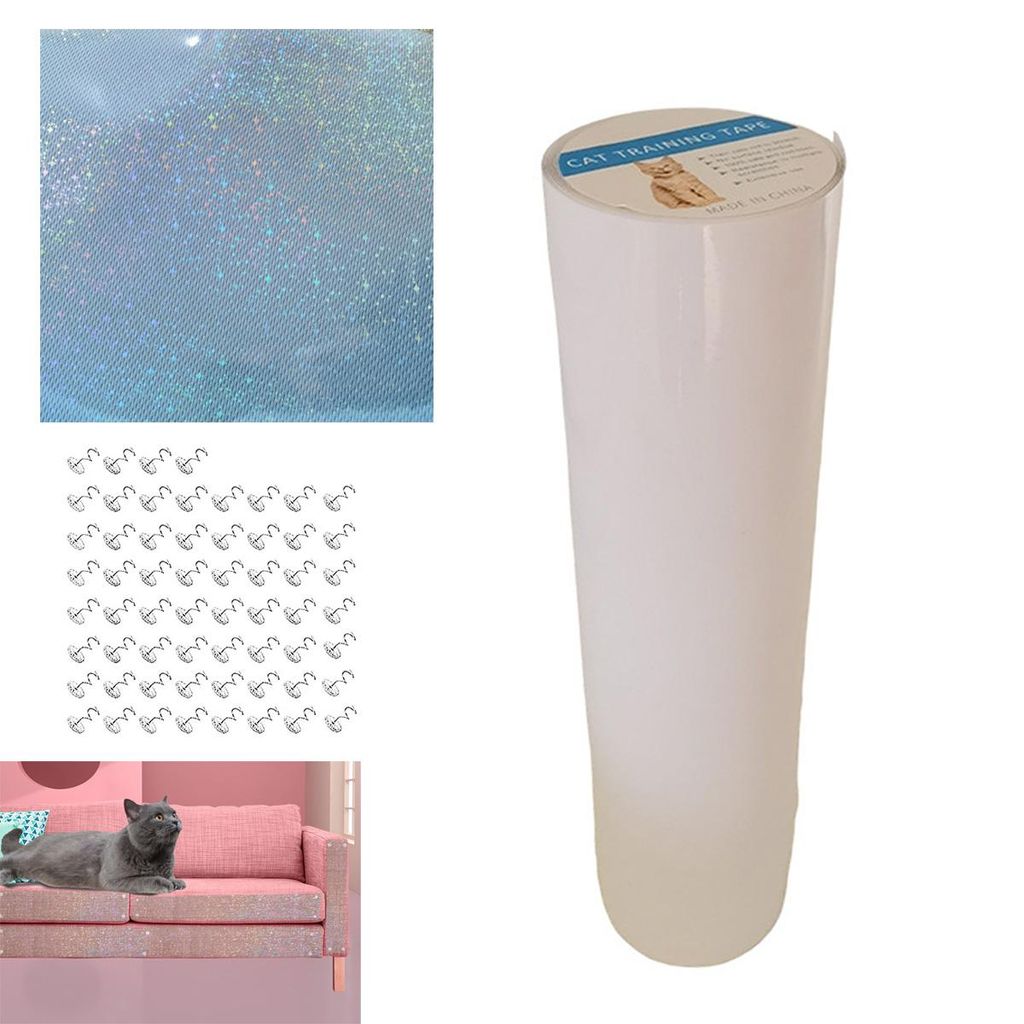 Kratzschutz für Sofa 10 Stück 30x45cm – Selbstklebende Katzenfolie transparent | Mit Werkzeugsatz für Möbel & Türen