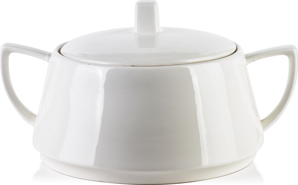 Vase Porzellan Basic 2,3L 28 x 18 x H15,5/10,7 cm Weiß 1 Stück