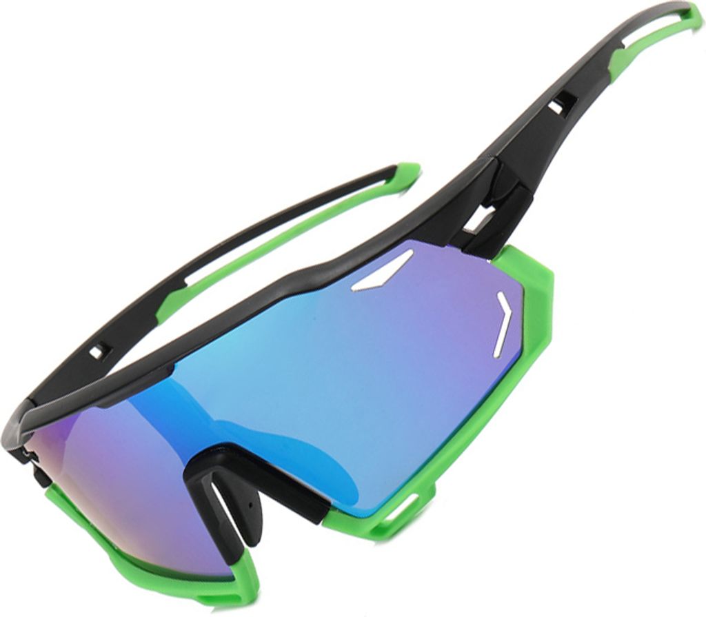 INF Sonnenbrille mit transparenten photochromen PC-Gläsern für den Sport Blau