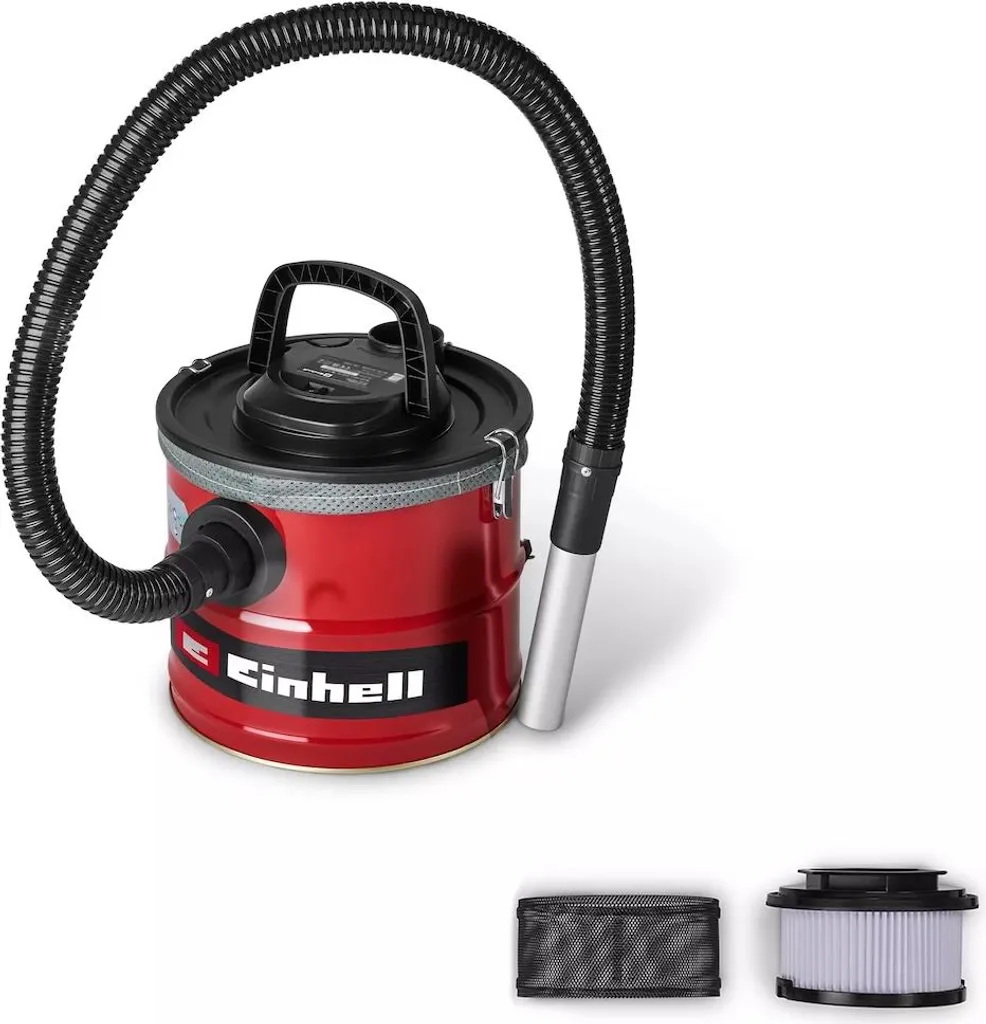 Aspirateur à cendres 800W avec cuve métal 18L et double filtration HEPA
