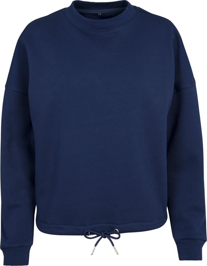 Build Your Brand BY058 | Damen Oversize Crewneck - Farbe: Light Navy - Größe: M