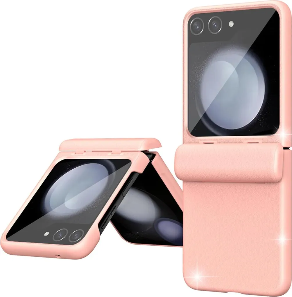 Cover Rosa Samsung Z Flip 7 FE / Z Flip 6 con Vetro e Protezione Totale