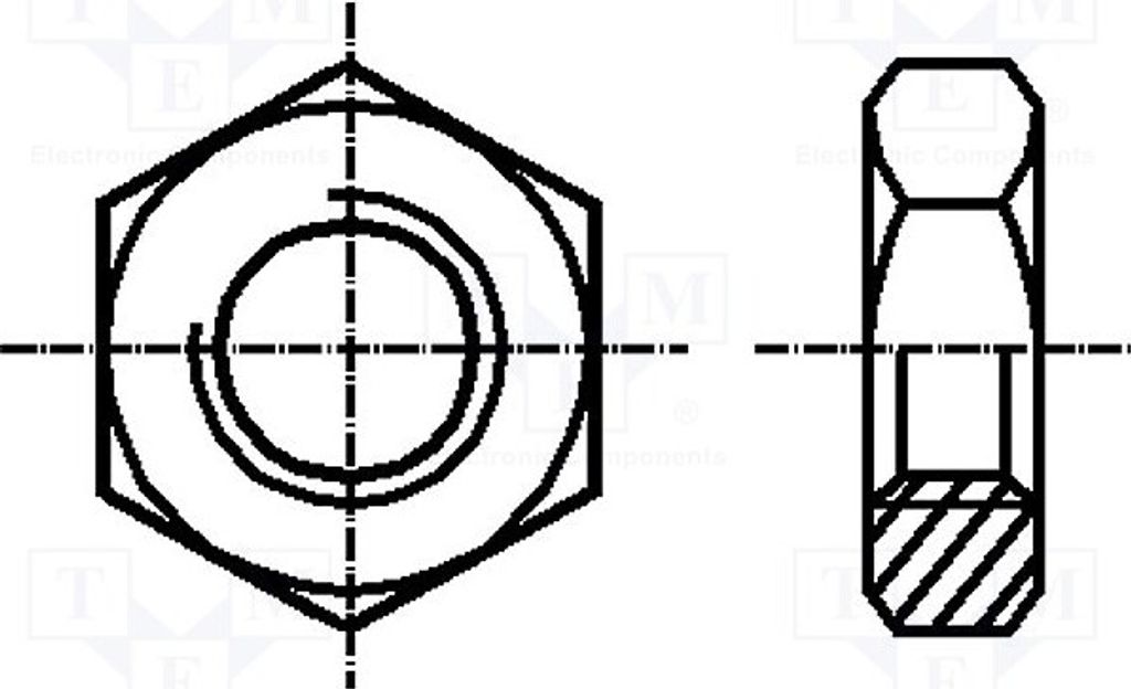 100x 13mm 1,25 M8 BN: 124 1090682 n Beschichtung: Zink Sechskant