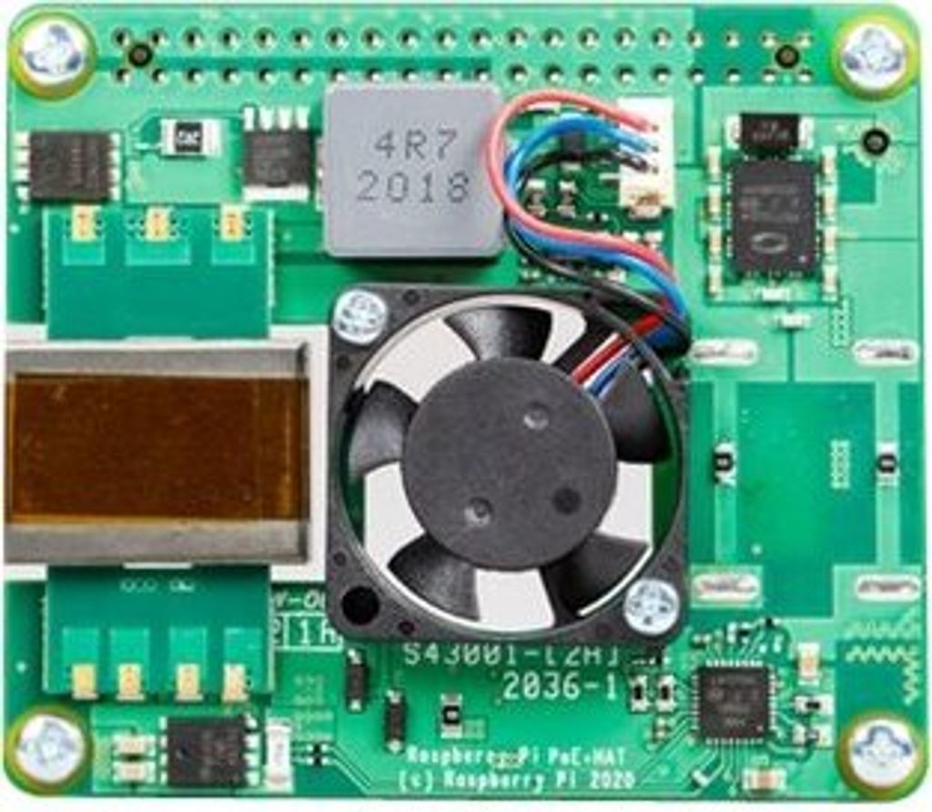 Raspberry Pi PoE+ HAT - Prídavný ovládací panel Obrázok produktu 