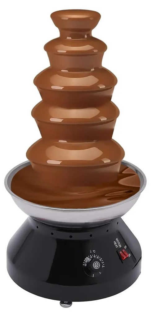 Grande fontaine à chocolat électrique 5 étages pour buffet et réception