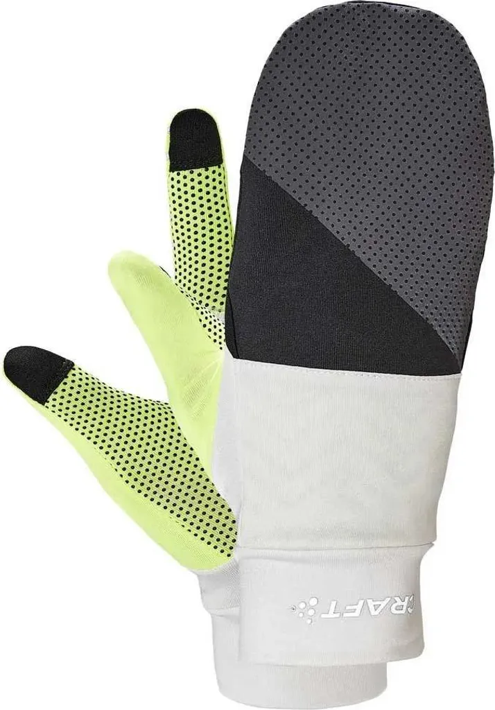 Gant hybride Craft ADV Lumen Fleece - Accessoire de course haute visibilité - 3