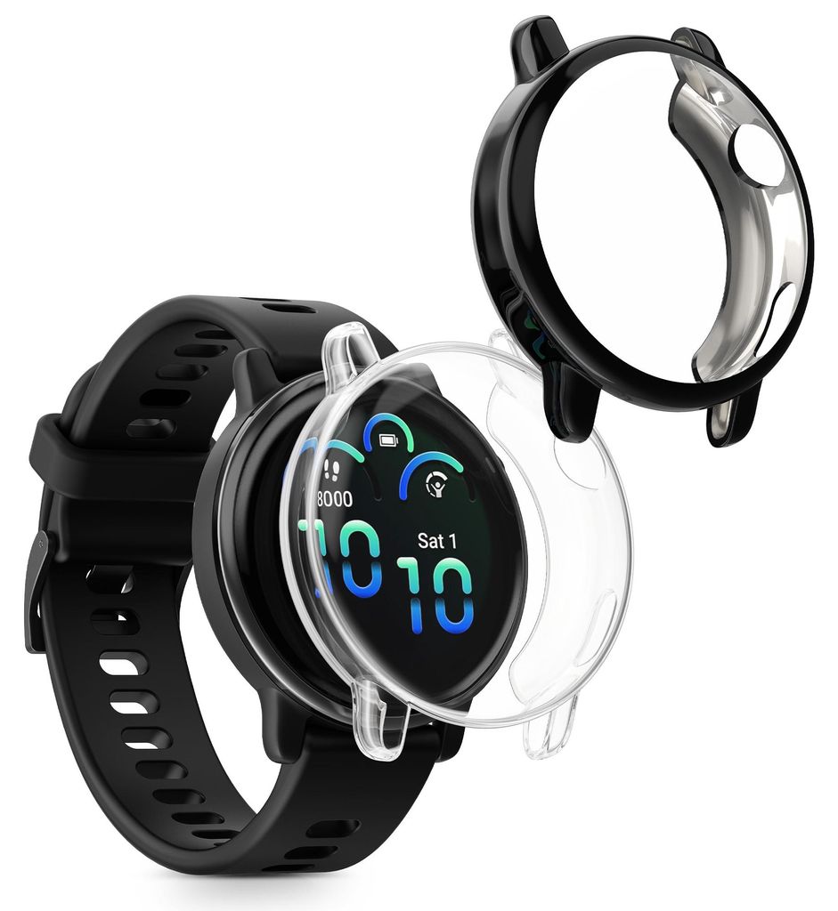 kwmobile 2x Silikon Hülle für Garmin vivoactive 6 (42mm) / Produktbild 