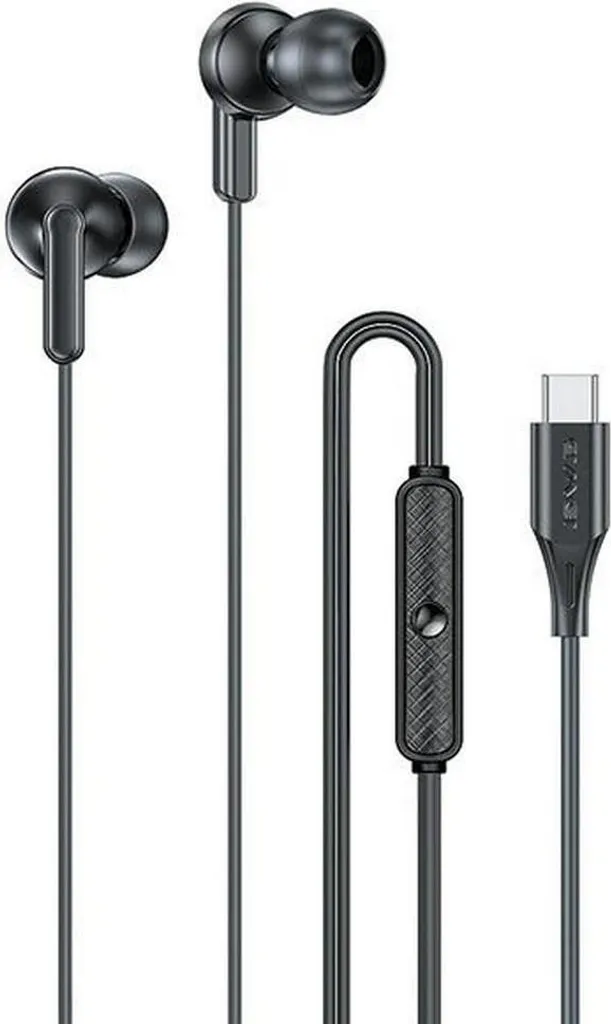 Cuffie Stereo USB-C Awei PC-25T con Mic: Vivi la tua Musica in Nero - 2