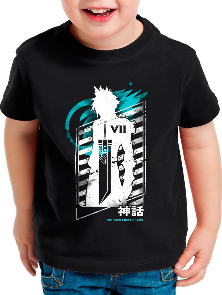 style3 Seventh Heaven Kinder T-Shirt anime cloud chocobo sephiroth