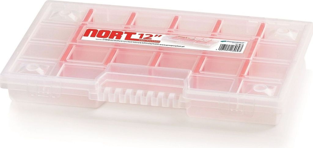 Werkzeug Organizer Pro transparent mit Trennfächern M Produktbild 