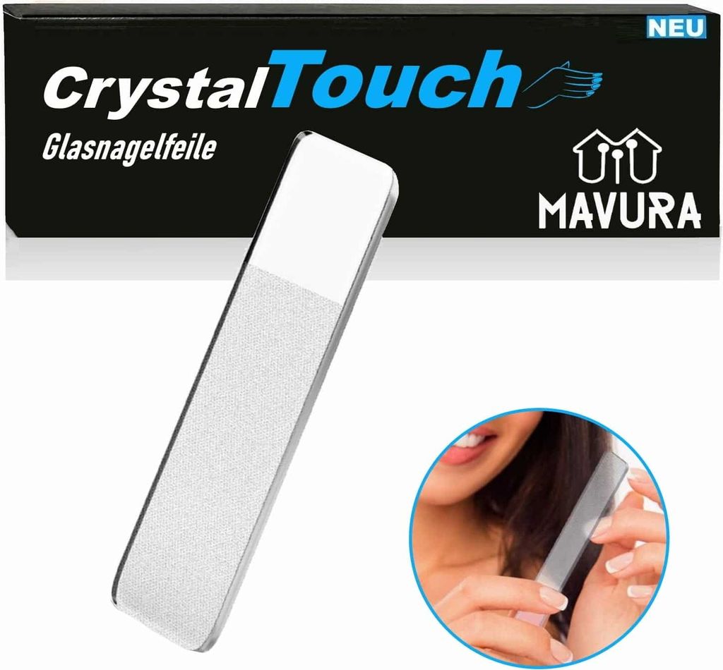 CrystalTouch Nano Glasfeile Glasnagelfeile Profi Kristall Nagelfeile Maniküre
