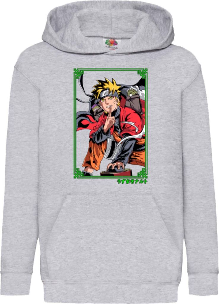 Kinder Kapuzenpullover Japan Anime Manga Ninja Assassin, 9-11 Jahr - 140 / Grau