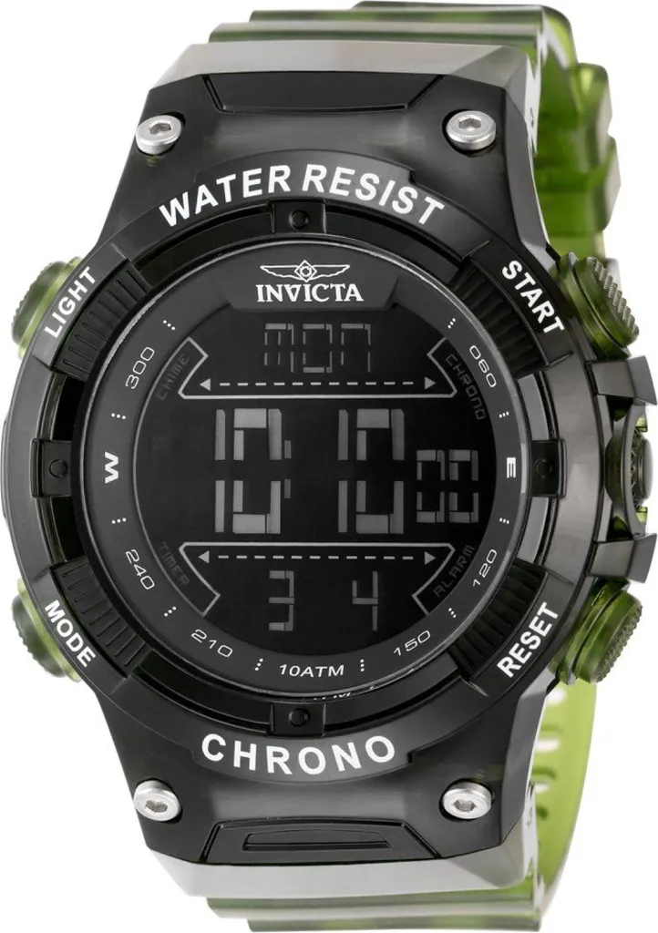 Invicta Racing 49049 Men's Watch Oversize Digital Black Dial 52mm