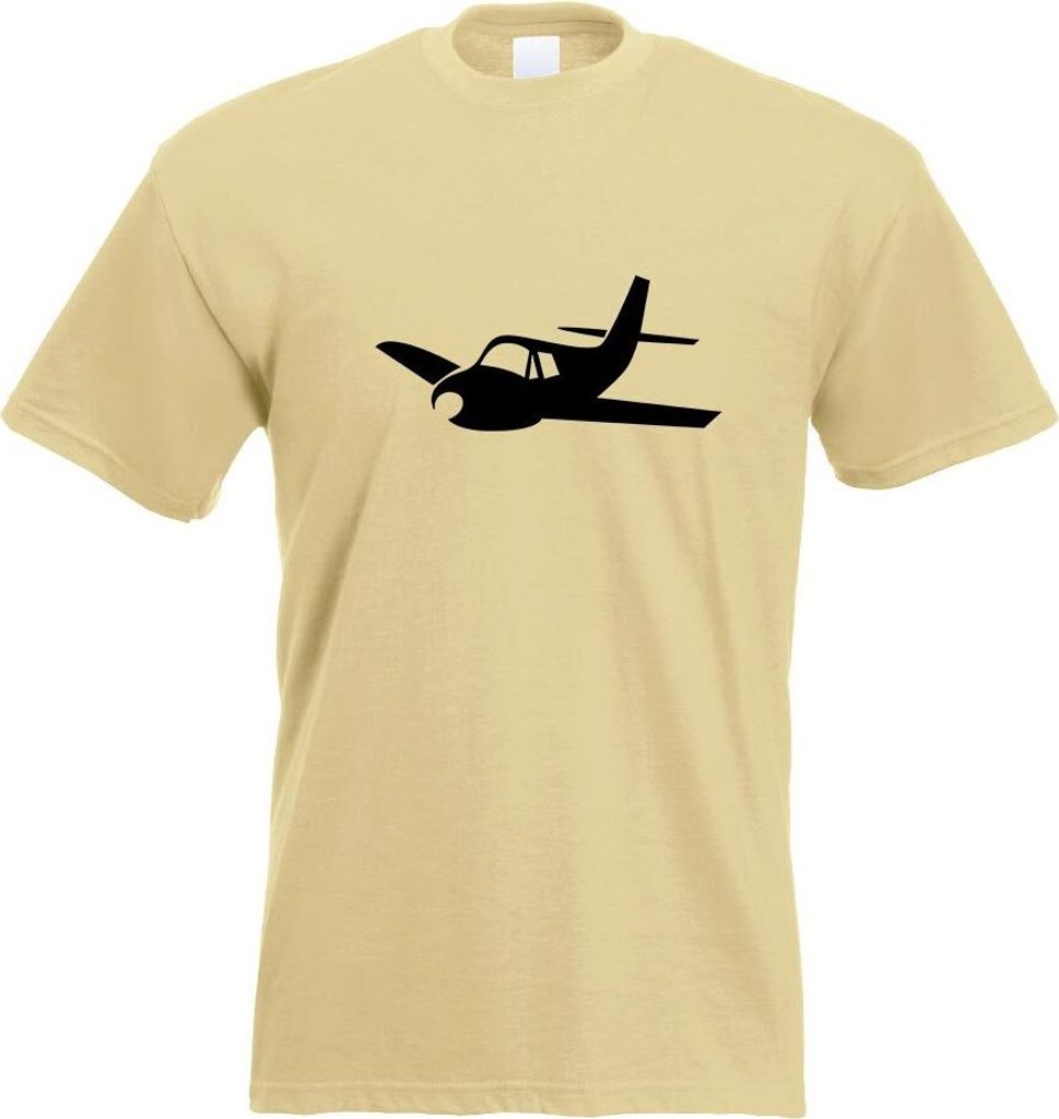 Kiwistar - T-Shirt - Khaki - Flugzeug - Segelflugzeug - Gleiter Motiv Bedruckt Funshirt Design Print - mit Motiv Bedruckt - Funshirt Design - Sport...