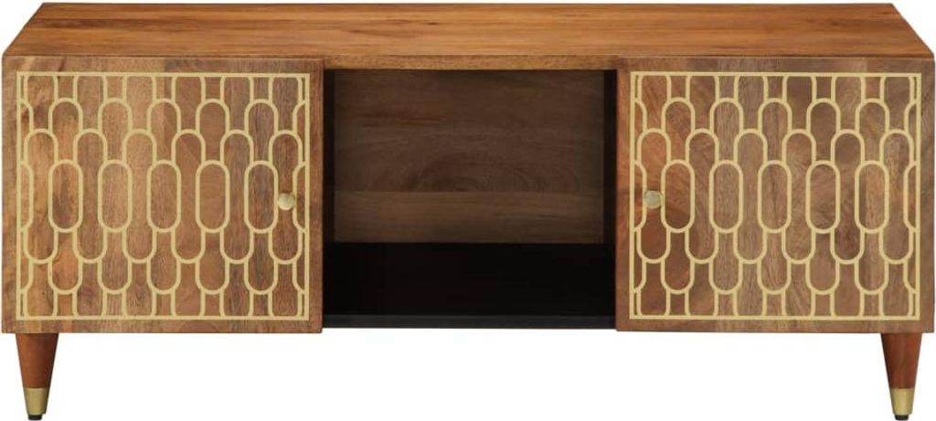vidaXL Couchtisch 100x54x40 cm Massivholz Mango
